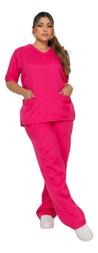 Pijama Cirúrgico Conjunto Hospitalar Feminino E Masculino Pink Lisa M