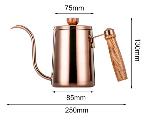- Pico Largo Y Estrecho De 600 Ml For Oro Rosa