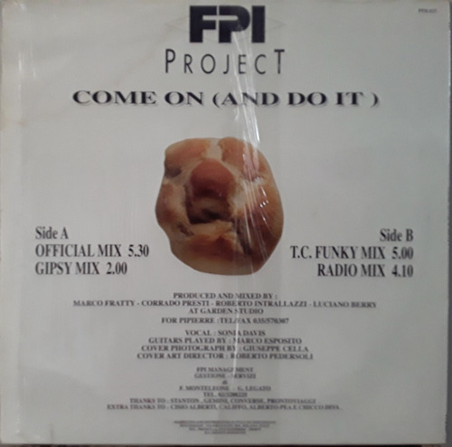 Fpi Project - Come On (and Do It) Vinil 12 Single (Usado)