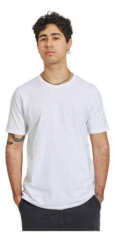 Remera Basica Algodon Hombre Lisa Premium Regular Fit