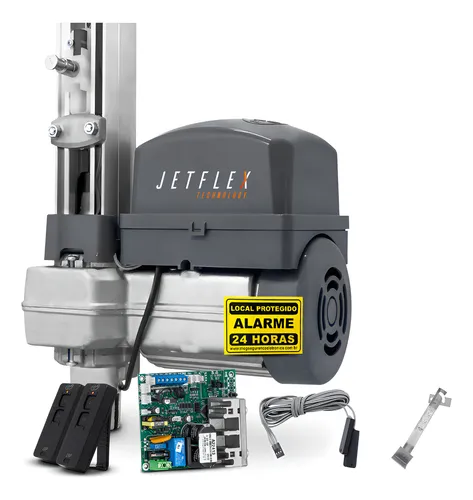 Motor para portão basculante até 350 kg: guia dos 5 melhores 3 Kit 1 Motor Portão Basculante 1,4m Alum Ppa Jetflex 1/3hp