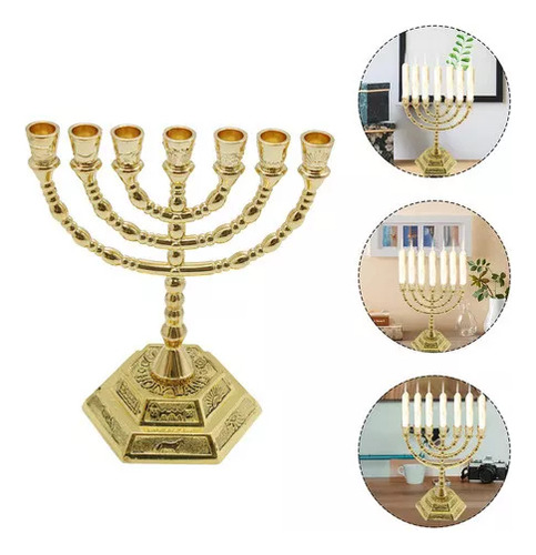 Candelabro, Candelabro Dorado De 7 Brazos I
