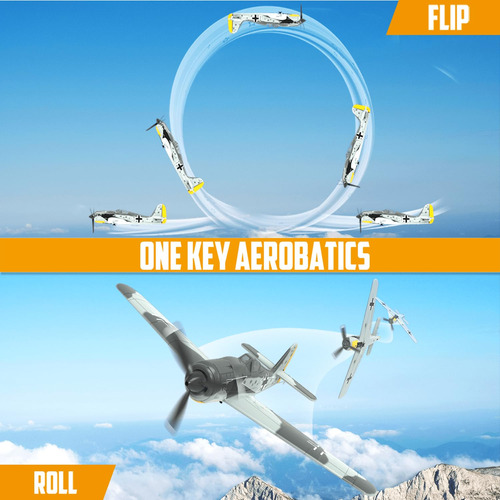 Avión Rc Volantexrc Fw190 Fighter 4-ch Rtf Acrobático Color
