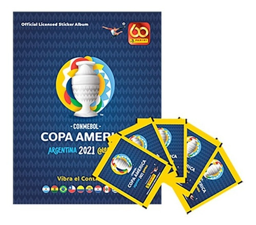 Álbum Copa América 2021 Tapa Dura + 50 Sobres