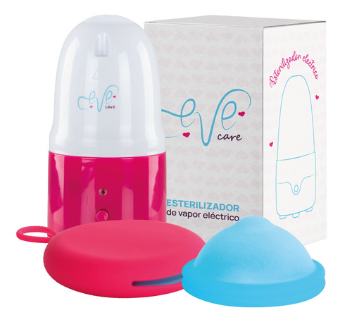Kit Disco Menstrual Reusable Silicona + Vaso Esterilizador