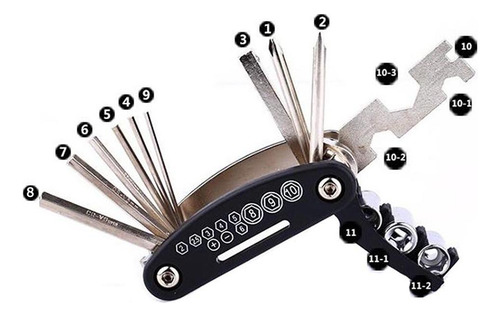 Kit De Herramientas De Reparación Mecánico Para Bicicletas