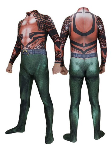 Mono Disfraz De Cosplay Aquaman Arthur Curry Halloween Traje