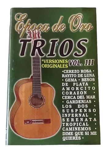 Trios Vol. 3 Epoca De Oro Tape Cassette 2000 Jasper