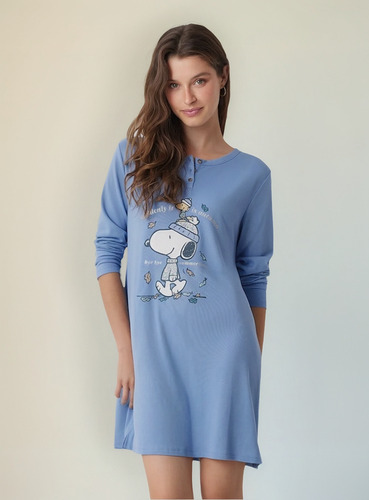 Pijama Camisón Corto Supersuave Snoopy Peanuts