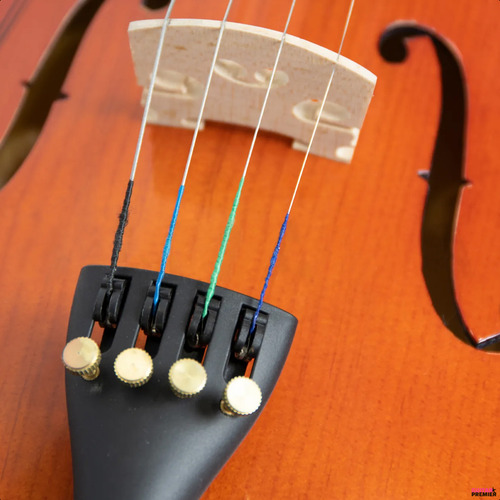 Violin Acustico Cervini By Cremona Tapa Abeto Estuche Arco Color Madera