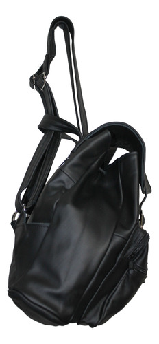 Bolsa Mujer Piel Borrego Mochila Genuina Dama Moda Café