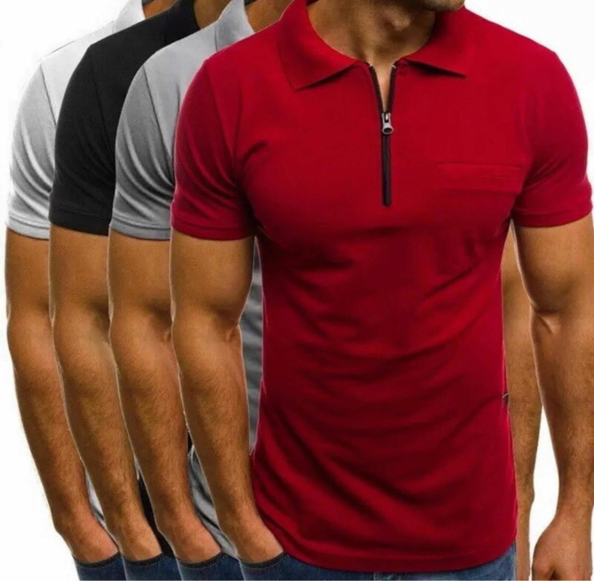 Playera Polo Slim Fit Manga Corta