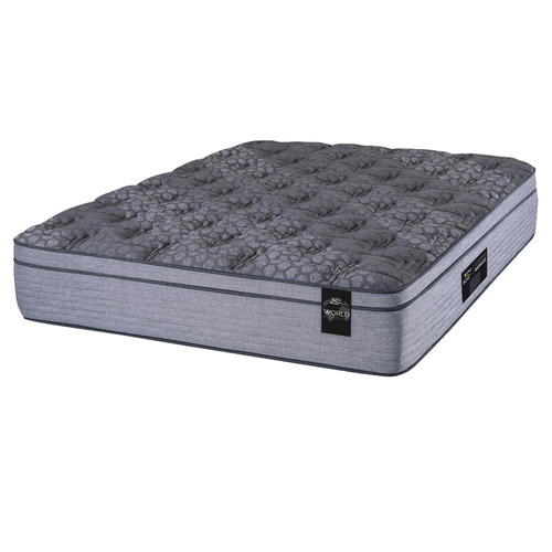 Colchón 2 plazas de resortes King Koil World Extended Life Advanced gris - 190cm x 140cm con Euro pillow
