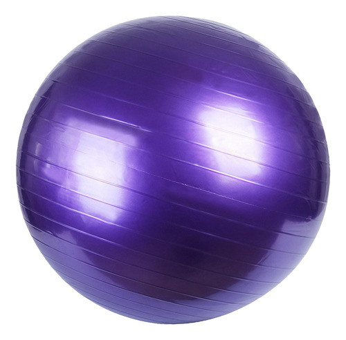 Silla De Oficina Con Pelota De Yoga Grande 75cm Púrpura