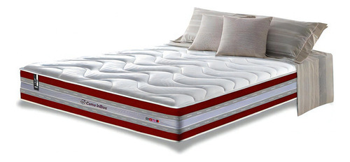 Colchão king de molas ensacadas D33 cama inBox Select Firme 193x203x32cm vermelho