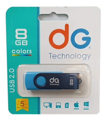 Memoria Usb 8gb Usb 2.0 Dg Tv Portátil Pc