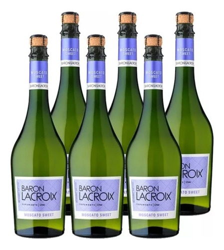 Espumante Baron Lacroix Moscato Sweet 750cc 6 Unidades