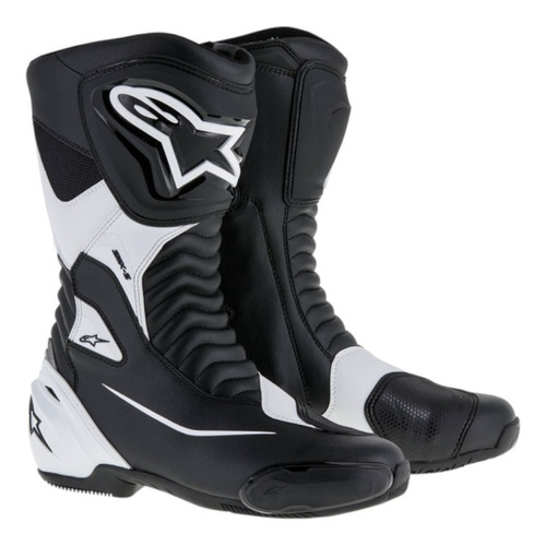 Botas Para Moto Alpinestars Racing Smx- S Negro/ Blanco