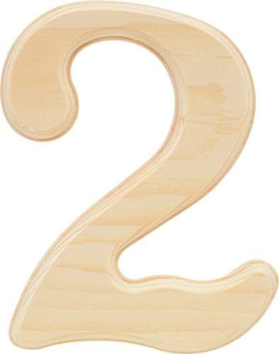 Casa De Pino Número 2 De 6.5 Pulgadas, Madera