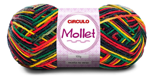 Lã Tricô Circulo Mollet 100gr 200m (500 Tex) 100% Acrílico Cor 9294# - Olodum
