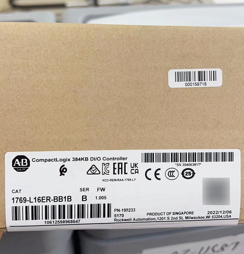 2022-2023 Newest Ab 1769-l16er-bb1b Compactlogix 384kb D Ttw