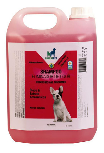 Shampoo Eliminador De Odor Forest Pet 5 Litros