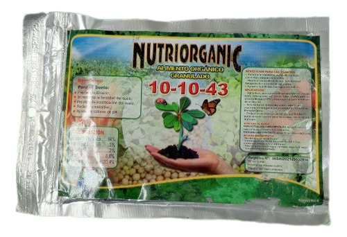 Fertilizante Nutriorganic 10-10-43