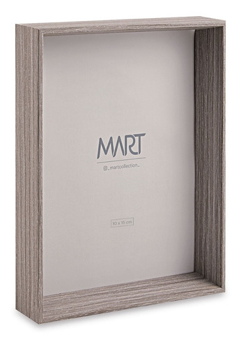 Porta Retrato 10x15 Mdf Cor Madeira Cinza 11247 Mart