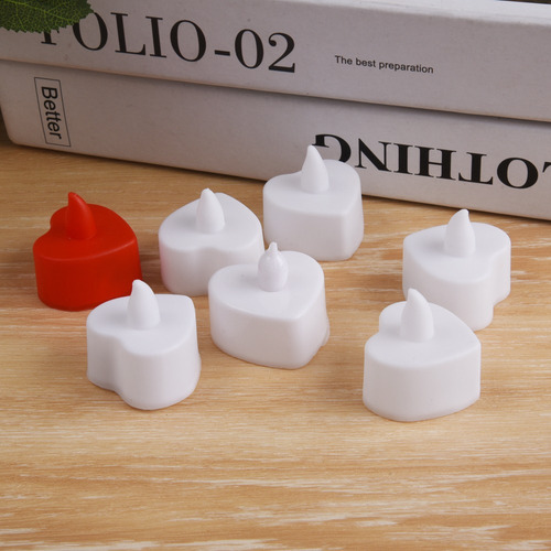 30 Velas Led En Forma De Corazón, Velas De Té Sin Llama