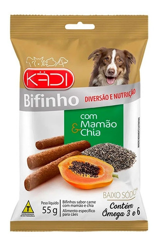 Petisco P/ Cachorro Kadi Bifinho De Mamão E Chia
