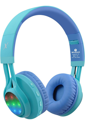 Auriculares Bluetooth Riwbox Wt-7s Para Niños, Cable Con Ilu