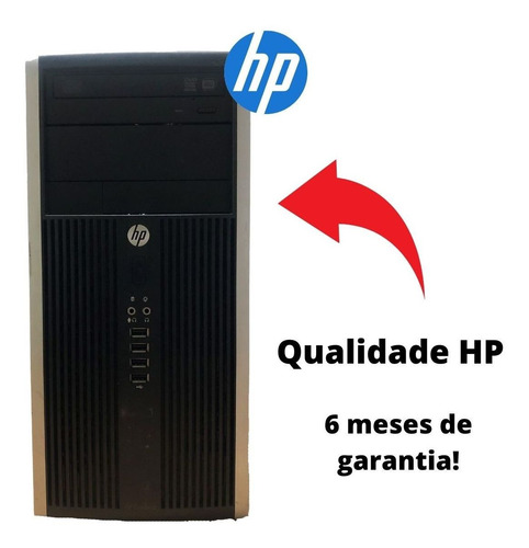 Imagem 2 de 2 de Cpu Pc Torre Hp I3 4gb Hd 500 Gb