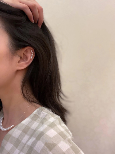 Piercing De Plata 925 Perlitas Blanco Argolla Unitalla