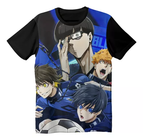 Camiseta/camisa Anime Blue Lock Personagens Futebol