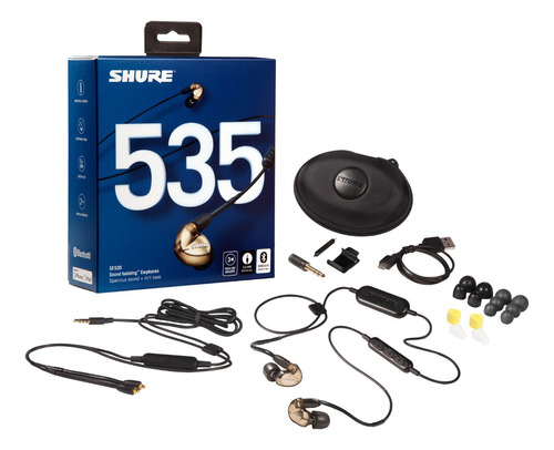 Audifonos Bluetooth Shure Se535 Bronze Se535-v+bt1