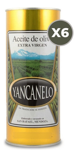 Aceite De Oliva Extra Virgen Clasico Yancanelo 500 Ml.  X6