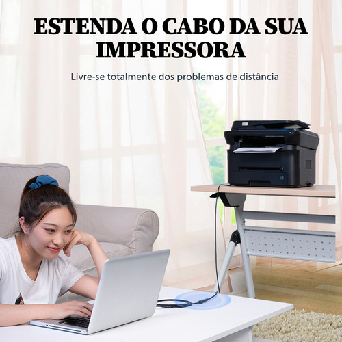 Cabo Extensor Usb 3.0 Macho X Usb Femea Ps4 Ps5 Vention 5m