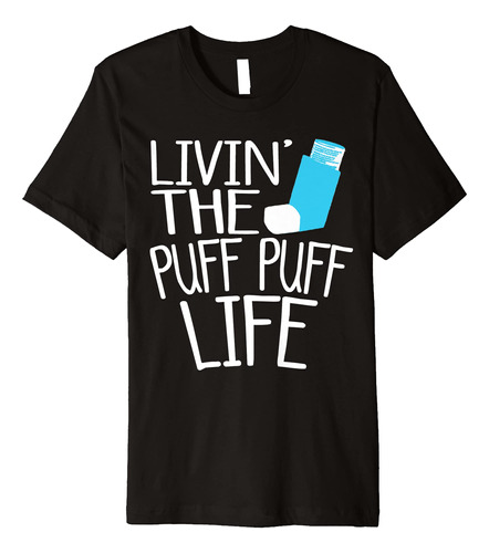 Camiseta Premium Divertida Con Inhalador Pulmonar Con Inhala