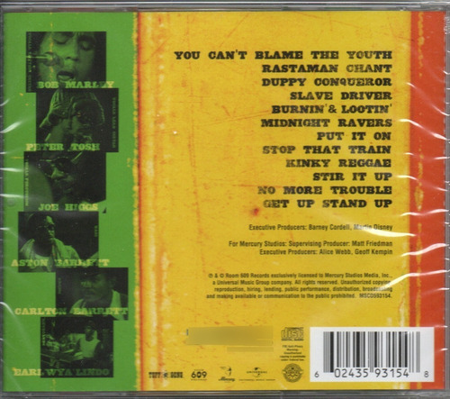 Bob Marley Capitol Session 73 Nuevo Peter Tosh Ub40 Ciudad