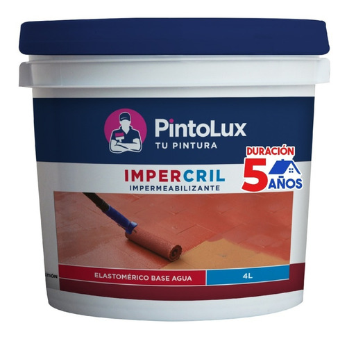 Impermeabilizante Pintolux Impercril 5 Años 4 Litros