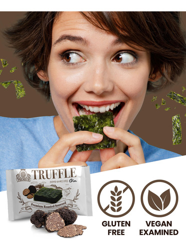 Snacks Coreanos De Trufa Negra Algas Tostadas Nori 100g