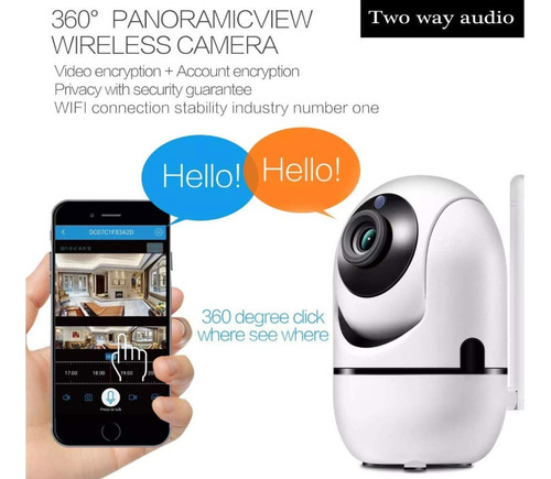 Camara Inteligente Ip Wifi Auto Seguimiento Full Hd 351-2