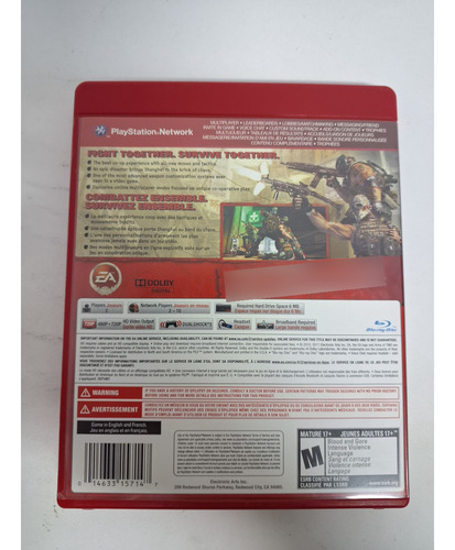 Army Of Two The 40th Day Ps3 Mídia Física Completo C/ Manual (Usado)