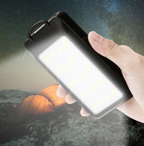 Bateria Externa Solar Led Powerbank Celular 9000mah + Envio
