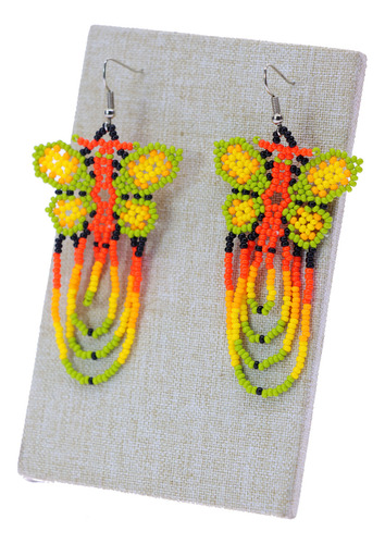 Pack 3 Par Aretes De Chaquira Artesanales