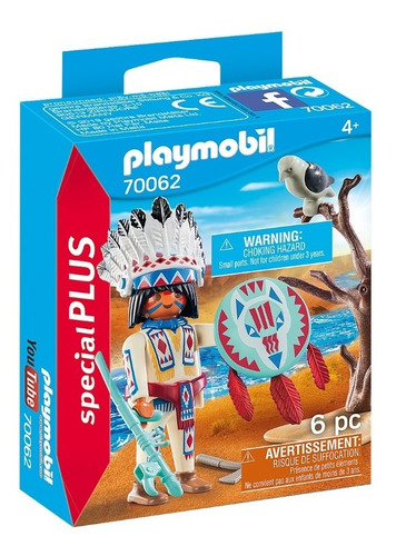 Playmobil Special Plus - Cacique Con Aguila Y Hacha - 70062