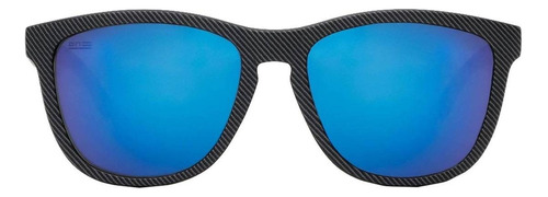 Anteojos de sol polarizados Hawkers Sky One One size, diseño Polarized Carbono con marco de nailon tr90 color negro, lente azul de policarbonato espejada, varilla negra de nailon tr90