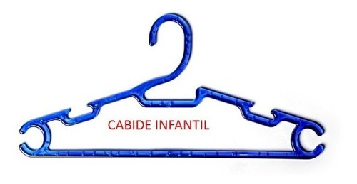 Cabide Infantil Acrílico  0,28 Cm Kit Com 100 Unidades