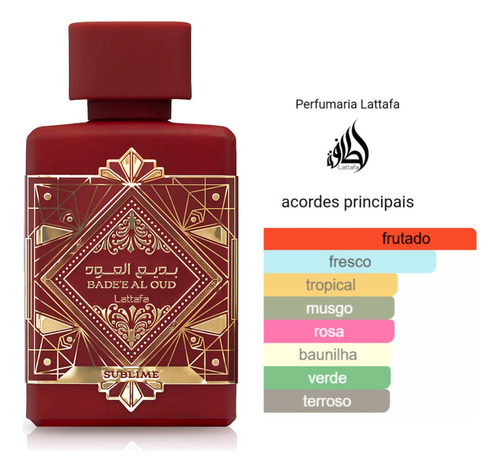Perfume Árabe Bade Al Oud Sublime - Lattafa - Eua De Parfum 100ml - Original E Lacrado