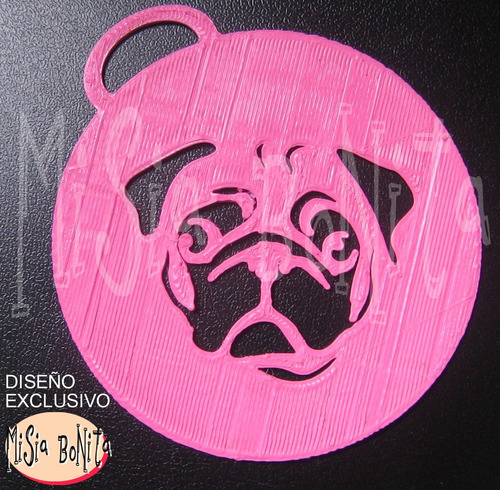 Stencil Pug Perrito 6 A 8 Cm Decora Cafe Reposteria 
